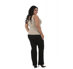 InstantFigure Curvy Plus Size Casual Scoop Neck Tank Top 168021C