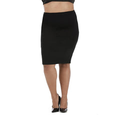 InstantFigure Curvy Plus Size Short Pencil Skirt 168024C