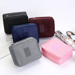Portable Cosmetic Bag Waterproof Divider Multi-grid Pockets Toiletry B