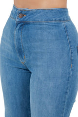 Harley Wide Leg Med Blue- Inseam 32