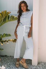 Stripe Top and Pants Set