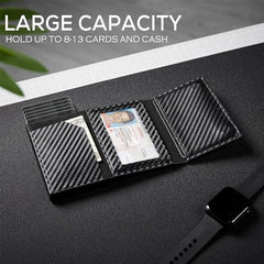 Airtag Wallet Men Minimalist Up Wallet With Money Clip RFID Card