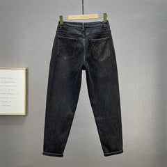 Midnight Spark Rhinestone Jeans โ Haute Edition 25