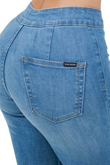 Harley Wide Leg Med Blue- Inseam 32