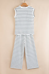 Stripe Top and Pants Set
