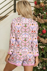 Christmas Nutcracker Top and Shorts Pajama Set
