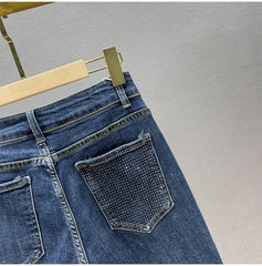 Midnight Spark Rhinestone Jeans โ Haute Edition 25