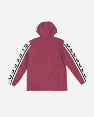 Mens Lightweight Windbreaker Jacket with Hood and Zipper Closure -