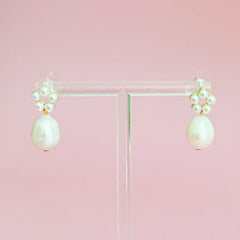 Blooming Freshwater Pearl Drop Earrings