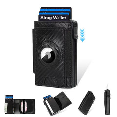 Men's Slim Wallet, RFID Metal Aluminum Shell Men's Automatic Card