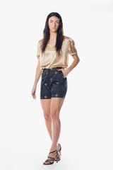 Black and Gold Shorts – Elegant Women’s Evening Wear