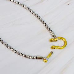 Luxe Pendant Box Chain Necklace