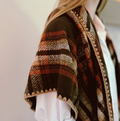 Preciously Stitched Triangle Shawl Scarf