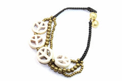 Boho Peace Symbol Bracelet