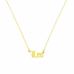 Old English Zodiac Necklace