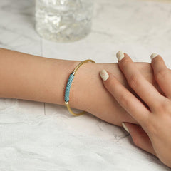 Gemstone Turquoise Bangle