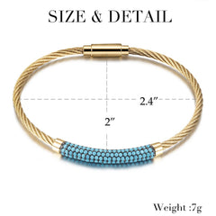 Gemstone Turquoise Bangle