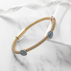 Three Stations Turquoise Cable Bangle