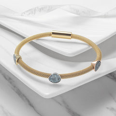Three Stations Turquoise Cable Bangle