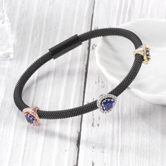 Heart Cable Station Bangle