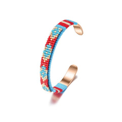 Woven Beaded Bangle