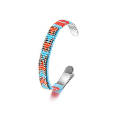 Woven Beaded Bangle