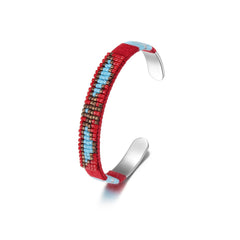 Woven Beaded Bangle