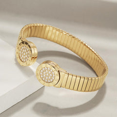 Roman Numerals Cuff Bangle