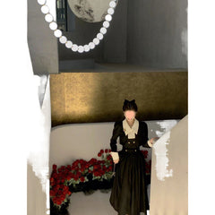 Graceful And Fashionable Color 2pc. Contrast Patchwork Small High