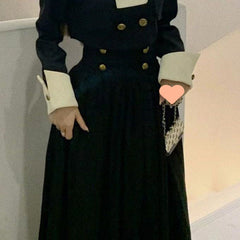Graceful And Fashionable Color 2pc. Contrast Patchwork Small High