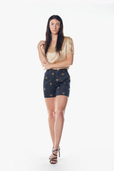 Black and Gold Shorts – Elegant Women’s Evening Wear