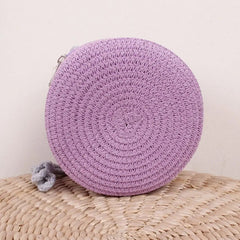 Round Straw Bag