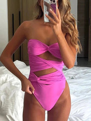 Tia Hollow Out One Piece Swimsuit