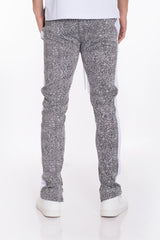 Print Track Pants with Side Stripe Streetwear Pants Skinny Fit TP0561