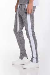 Print Track Pants with Side Stripe Streetwear Pants Skinny Fit TP0561