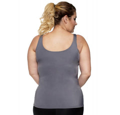 InstantFigure Curvy Plus Size Activewear Scoop Neck Tank Top WA40021C