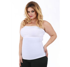 InstantFigure Plus Size Strapless Bandeau Top WBT035C