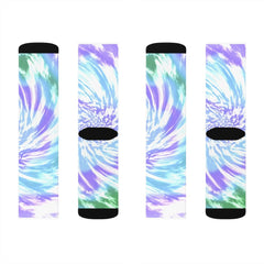 Purple Tie Dye Novelty Socks