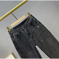 Midnight Spark Rhinestone Jeans โ Haute Edition 25