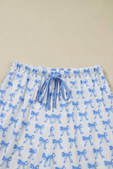 Bow Tie Shirt and Pants Pajama Set