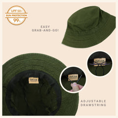Classic Cotton Bucket Hat for Summer – Lightweight Cotton Sun Hat