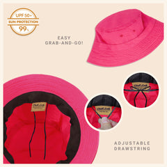 Classic Cotton Bucket Hat for Summer – Lightweight Cotton Sun Hat