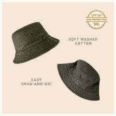 Classic Cotton Bucket Hat for Summer – Lightweight Cotton Sun Hat
