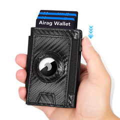Men's Slim Wallet, RFID Metal Aluminum Shell Men's Automatic Card