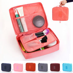 Portable Cosmetic Bag Waterproof Divider Multi-grid Pockets Toiletry
