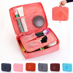 Portable Cosmetic Bag Waterproof Divider Multi-grid Pockets Toiletry B