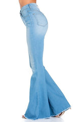 Logan Bell Bottom Jean in Light Wash - Inseam 30