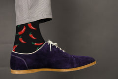 Cozy Designer Trending Food Socks - Chili Pepper for Men and Women