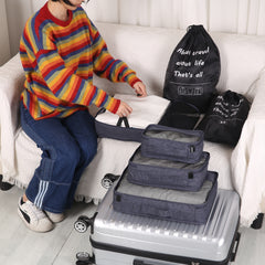 5-Piece Travel Packing Cubes Set with Mesh Tops
