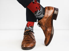 Sick Socks -Tiger (Black) – Exotic Animals Casual Dress Socks